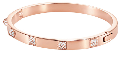 Byzylyk për femra Swarovski, Transparent/Artë rozë