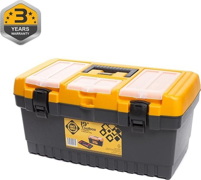 Kuti veglash Forte Tools TOOLBOX PT-19, 48.6x26.7x24 cm, plastike, gri