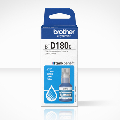 Boje printeri Brother BTD180C, cian, 48.8ml