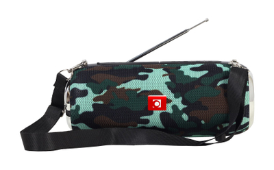 Bluetooth звучник Gembird SPK BT 17 CM, FM радио, microSD USB, камуфлажен дизајн