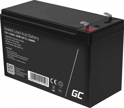 Green Cell AGM06 VRLA Батерија, 12V 9Ah