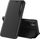 Këllëf libri Hurtel Eco Leather View Case për iPhone 13 Pro Max, me këmbë mbajtëse, i zi