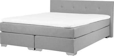 Shtrat divan Beliani Consul, 160 x 200 cm, king size, gri e çelët