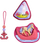 Set dekorativ me magnet Step by Step Magic Mags Schleich Bayala and Meamare, për çanta shpine Space Grade Cloud Kid 2in1 Plus, shumëngjyrësh