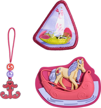 Set dekorativ me magnet Step by Step Magic Mags Schleich Bayala and Meamare, për çanta shpine Space Grade Cloud Kid 2in1 Plus, shumëngjyrësh
