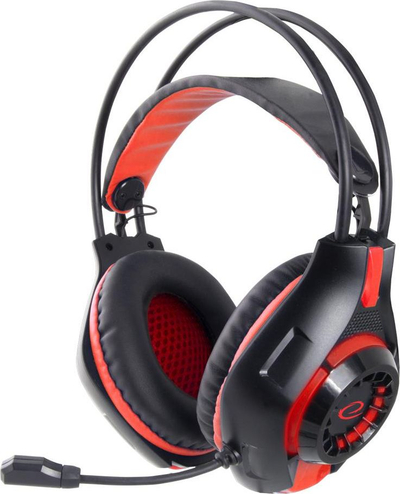 Kufje gaming ESPERANZA Deathstrike EGH420R, me mikrofon, për kompjuter, të kuqe