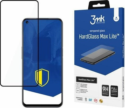 Mbrojtës ekrani 3MK HardGlass Max Lite për Realme 9 5G, xham i fortë 9H, full screen, i zi