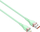 Kabllo karikimi LDNIO LS822 Lightning, 2m, 30W, jeshile