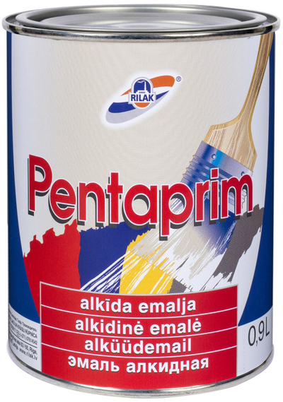 Алкидна боја Rilak Pentaprim, 0.9L, сјајна, крем боја