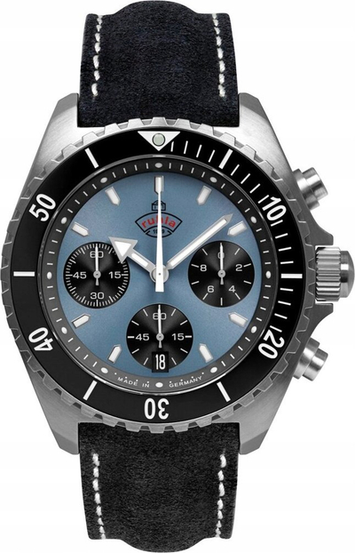 Orë Ruhla Glasbach Cup Blue, 43mm, kronograf quartz, blu