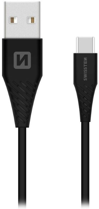 Kabllo SWISSTEN USB-A - USB-C, 1.5m, e zezë