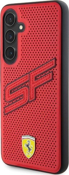 Kapak mbrojtës Ferrari FEHCS24SPINR Big SF Perforated, për Samsung Galaxy S24 S921, hardcase, i kuq