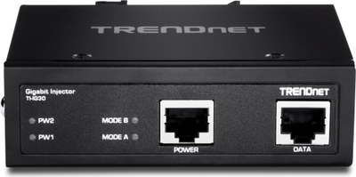 Injektor industrial PoE TRENDnet TI-IG30, Gigabit, 30W, gri