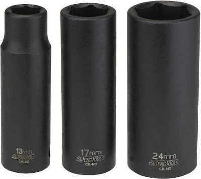 Длабок ударен клуч Teng Tools 920617A C, 17 mm, 1/2" прицврстување, согласно ANSI