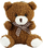 Varëse çelësash LeanToys arush pelush kafe, 8 cm