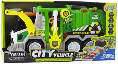 Lodër kamion plehrash City Garbage Truck, me drita edhe zhurma, plastikë, shumëngjyrëshe