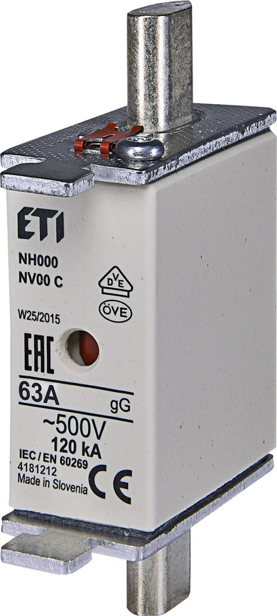 Lidhje e siguresave Eti-Polam KOMBI NH00C, 63 A, gG / gL, 500 V