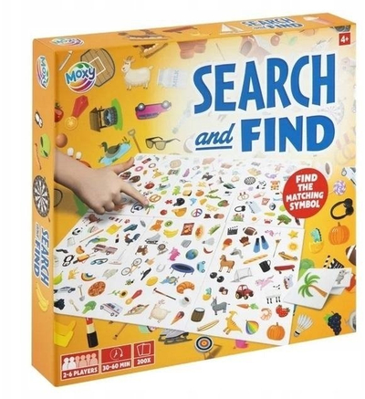 Loja shoqërore Moxy Search and Find, 2 6 lojtarë, 4+, shumëngjyrëshe