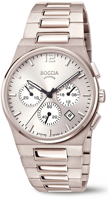 Orë për meshkuj Boccia Titanium, e hirtë