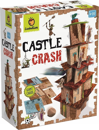 Lojë tavoline Ludattica Castle Crash, për gjithë familjen, për kalamaj 4-99 vjeç, me plot ngjyra