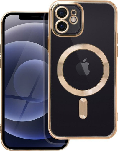 Kllaf telefoni Electro Mag për iPhone 12, silikon, MagSafe, transparent