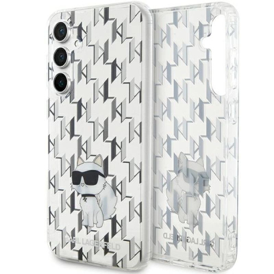 Futrollë Karl Lagerfeld Monogram Choupette për Samsung Galaxy S23 FE, e tejdukshme, TPU