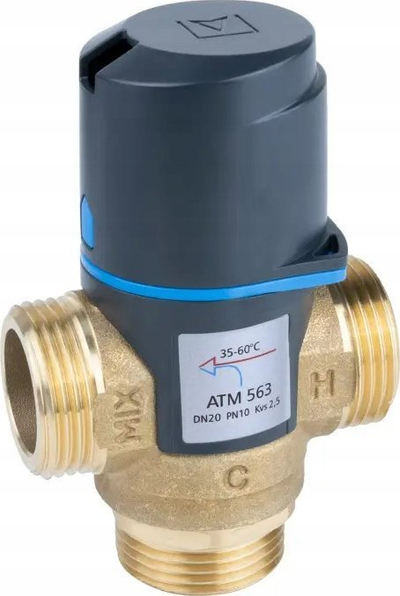 Тринасочен мешачки вентил Afriso ARV 382 Vario ProClick, DN20 3/4\", бронза