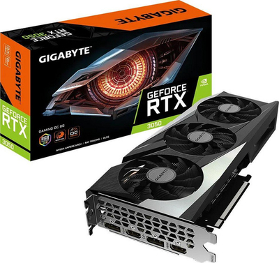 Kartë grafike Gigabyte GeForce RTX 3050 Gaming OC 8GB GDDR6 (GV-N3050GAMING OC-8GD), e zezë