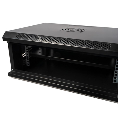 Kabinet rack Spacer SPCW 4U 450, 19", metalik, i zi