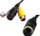 Adapter kabllo NVOX 4PIN në RCA, 47cm, për kamera dhe monitorë LCD, e zezë