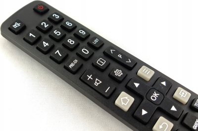 Pilot televizori Lamex RM-L1508, universal për Thomson TCL SMART, buton Netflix, i zi