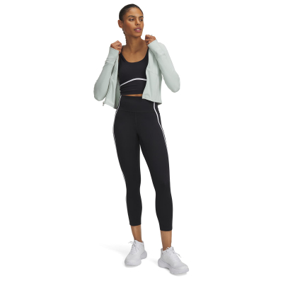 Leggings Under Armour Meridian Piped Ankle, për femra, masa M, të zeza me të bardha