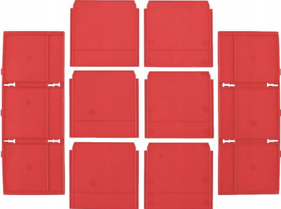 Set ndarësish Milwaukee Packout, për kuti veglash me 2 sirtarë, plastike, i kuq