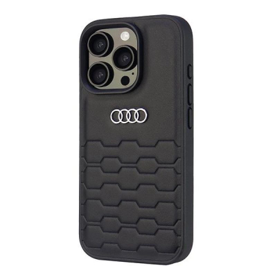 Mbulesë telefoni Audi AU TPUPCI16P GT D2, për iPhone 16 Pro 6.3", lëkurë sintetike, e zezë