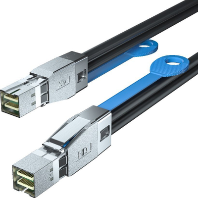Kabllo SAS Overland Tandberg O T, 2m, Mini SAS HD SFF 8644, e zezë