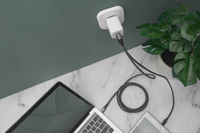 Karikues muri Digitus GaN Mains Charger, 2x USB C PD 3.0, 65W, i bardhë
