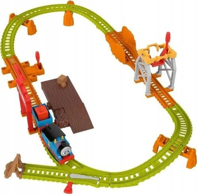 Lodër tren Thomas &amp; Friends Mattel, lokomotivë me motor, pistë 150 cm, shumëngjyrësh