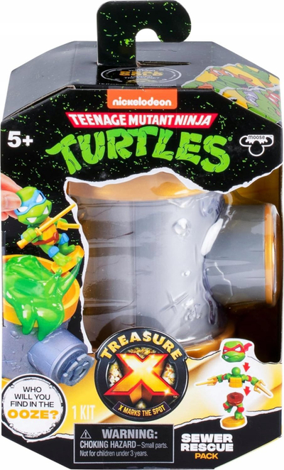 Lodër figurë Treasure X TMNT Sewer Rescue, 1 figurë, me ooze, shumëngjyrëshe
