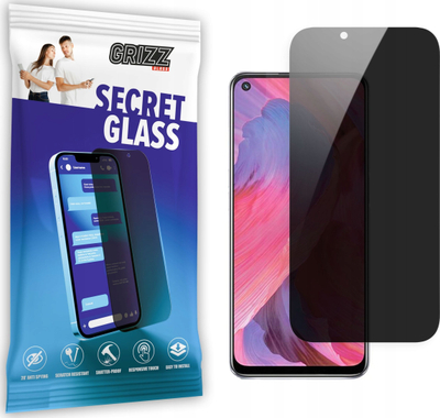 Xham mbrojtës privatësie Grizz SecretGlass për Oppo A74 4G, tempered glass, transparent