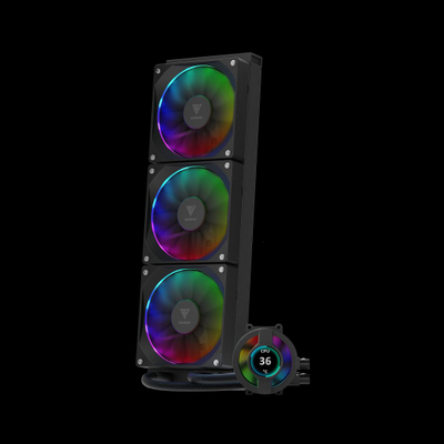 Ftohës uji për CPU Gamdias Chione P3 360U, 360mm, RGB, i zi