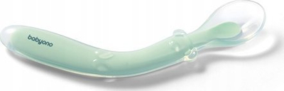 Lugë silikoni për bebe BabyOno Silicone Spoon, 6m+, mente