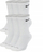 Çorape Nike Everyday Plus Cush SX6897, set me 6 palë, të gjata, të bardha