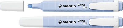 Marker theksues Stabilo Swing Cool Pastel, majë daltë, blu pastel