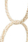 Lodër për zogj Trixie Rope Rings, pambuk, diametër 16 cm