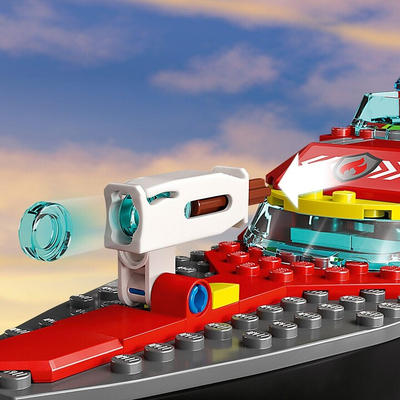 Set LEGO® City 60373 Fire Rescue Boat and Boat, 144 pjesë