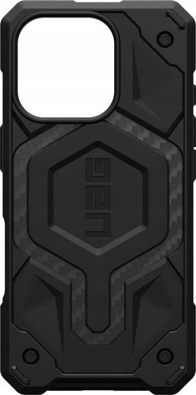Mbulesë telefoni UAG Monarch Pro për iPhone 16 Pro, MagSafe, carbon fiber, e zezë