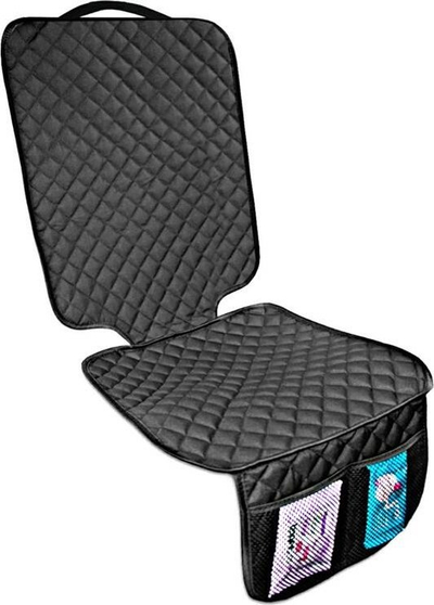 Mbulesë mbrojtëse për karrige makine BabyOno DA215, me xhep praktik, përshtatje ISOFIX, e zezë