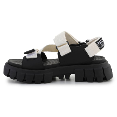 Sandale Palladium Revolt Sandal Army Star W, me platformë, vegane, gri