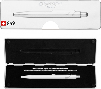 Stilolaps Caran D'Ache 849 Pop Line Fluo, M, i bardhë