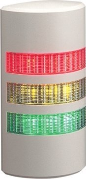 Kolonë sinjalizuese Patlite WEP-302FB-RYG, LED, montim në mur, e bardhë